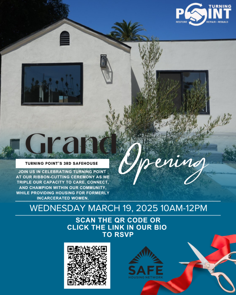 Turning Point's 3rd Safehouse Grand Opening. Ribbon cutting ceremony March 19, 2025.