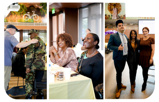 May 2026 newsletter: diverse group at community event