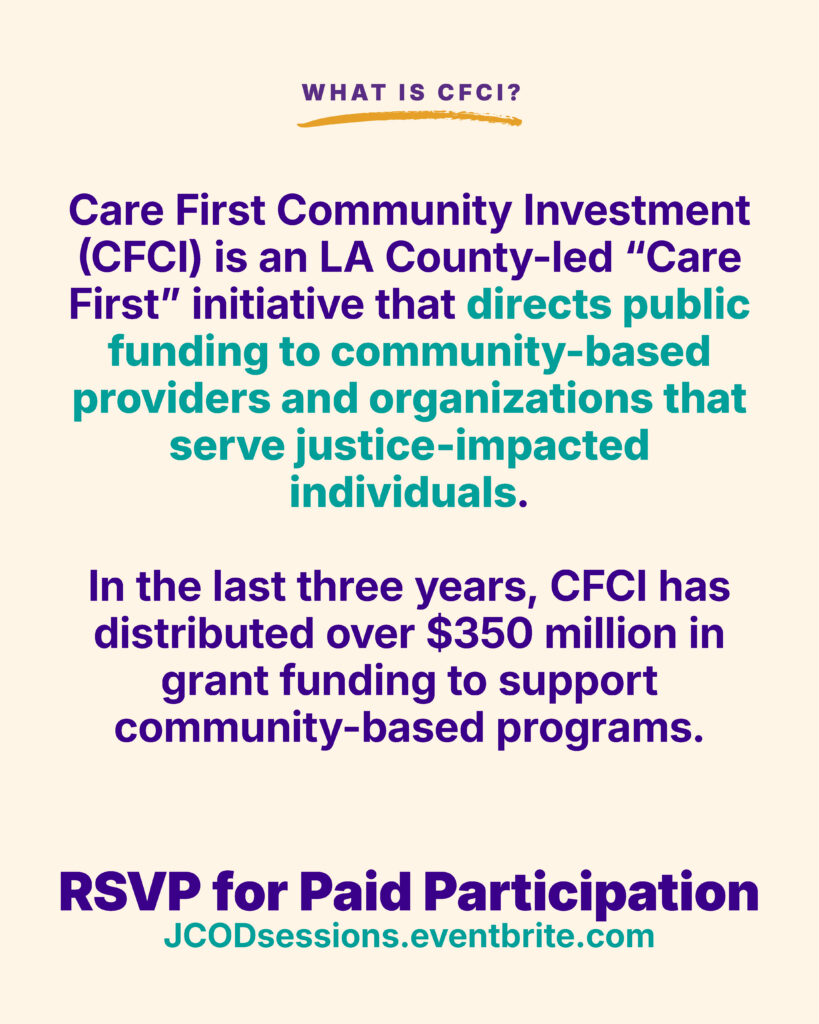 What is CFCI? Care First Community Investment directs public funding to community providers.
